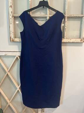 Lafayette 148 size 16 dark blue dress